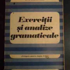 Exercitii Si Analize Gramaticale - Silviu Constantinescu ,544039