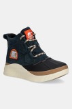 Sorel botine OUT N ABOUT IV CLASSIC WP culoarea verde, cu toc plat, izolare ușoară, 2088161494