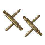 Cumpara ieftin Balama Pipo, auriu, Nr-1, 63 mm, 2 buc / set