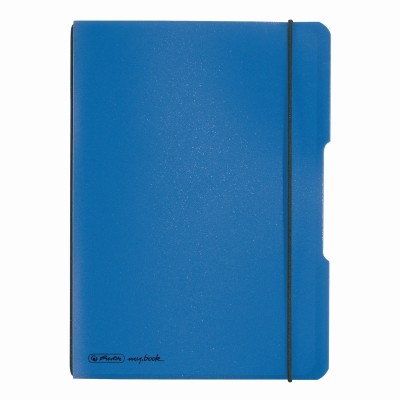 Caiet My.book Flex A5 40f Dictando Coperta Albastru Elastic Negru foto