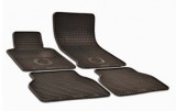 Set Covorase Auto Cauciuc BMW Seria 3 E46 (1998-2004) Gri Carbon, Anti-Alunecare, Bordura Inalta, 4 Bucati