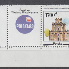 POLONIA 1993 EXPOZITIA MONDIALA DE FILATELIE SERIE CU VINIETA MNH