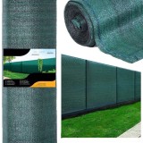 Plasa umbrire si intimitate pentru gard, 1.7m latime, 10m lungime, 185g densitate, verde Household NewTrend