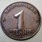 1.961 GERMANIA RDG DDR 1 PFENNIG 1953 E MULDENH&Uuml;TTEN