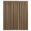 Draperie opaca, gri taupe, 290 x 245 cm, cu carlige