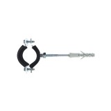 Colier metalic pentru tevi, cu garnitura de cauciuc, Friulsider, 1 inch + diblu nylon