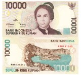 Indonezia 10 000 10000 Rupiah 1998-2001 P-143a UNC