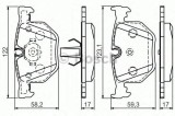 Set placute frana,frana disc BMW Seria 7 (E65, E66, E67) (2001 - 2009) BOSCH 0 986 494 286