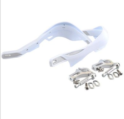 Set protectii maini (hand guard) enduro cu insertie aluminiu &amp;ndash; culoare: alb foto