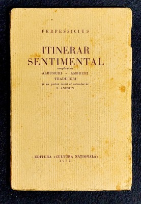 Itinerar sentimental - Perpesicius 1932 foto