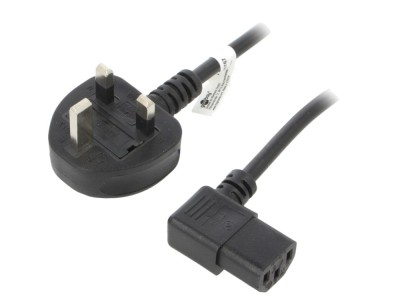 Cablu alimentare negru 2m 10A foto