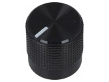 Buton rotativ negru cu indicator 15mm 6mm