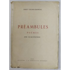 PREAMBULES POEMES - SANDU TZIGARA SAMURCAS -1944