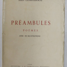 PREAMBULES POEMES - SANDU TZIGARA SAMURCAS -1944