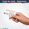 Carti de vizita fata-verso, carton 300g/mp, tipar calitate superioara, personalizate, Printache