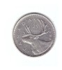 Moneda Canada 25 cents/centi 1984, stare buna, curata, America de Nord, Nichel