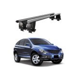 Bare transversale portbagaj auto aluminiu compatibile plafon neted SsangYong Actyon 2005-2010 argintii sau negre Cod: CB200101 Kit-102