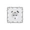 Nova f&ouml;ldelt csatlakoz&oacute;aljzat USB csatlakoz&oacute;val 2A feh&eacute;r
