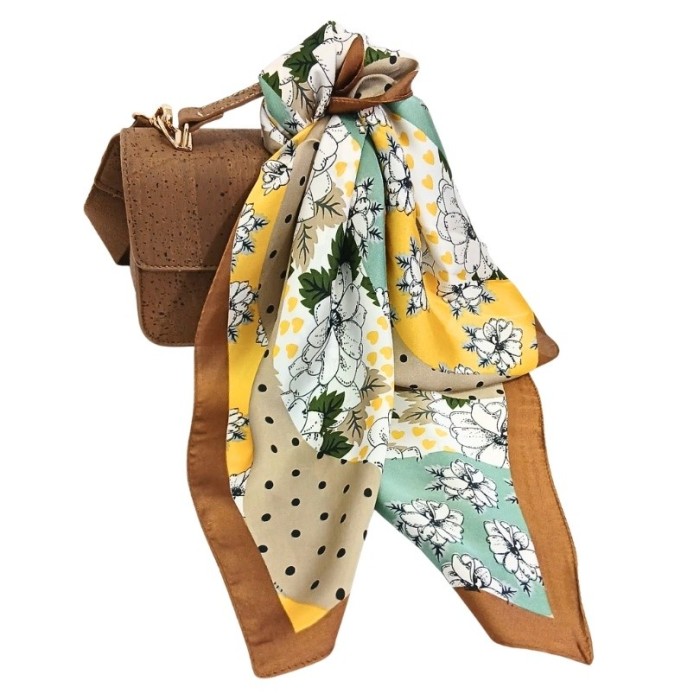 Esarfa patrata din satin Summer