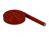 Manson anti-incendiu acoperit cu silicon 2m x 10mm Rosu, Delock 18897