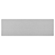 vidaXL Covor traversă, gri deschis, 80x250 cm