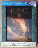 Hobbitul: Dezolarea lui Smaug, editie extinsa, 3D, Blu-ray, 5 Discuri