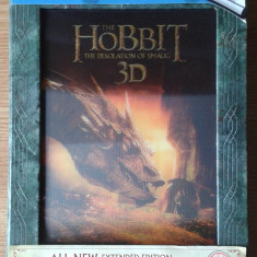 Hobbitul: Dezolarea lui Smaug, editie extinsa, 3D, Blu-ray, 5 Discuri