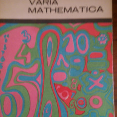 Varia Mathematica George St. Andonie 1969