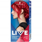 Vopsea de Par Semipermanenta LIVE Ultra Brights or Pastel, 092, Pillar Box Red, 80 ml, Vopsea de Par 2 in 1 Culori Intense sau Pastel, Vopsea de Par S