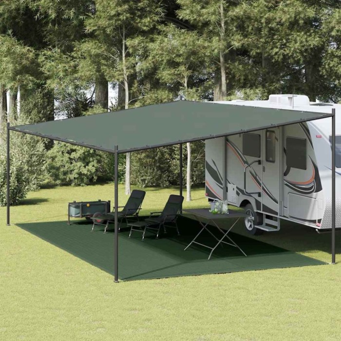 vidaXL Covor pentru cort, verde &icirc;nchis, 400x600 cm 310713