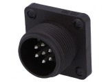 Conector Circular Soclu IP67 7 PIN Argintat