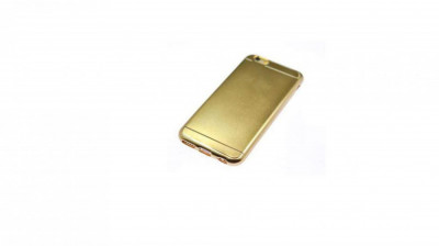 Husa Silicon Samsung Galaxy S5&amp;nbsp;g900 Metal Gold foto