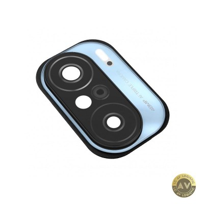 Geam Camera Spate Xiaomi Mi 11X / Redmi K40 cu Rama Bleu foto
