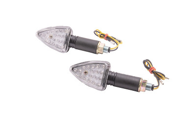 Set semnalizari MRT-007, LED 13 + 2 diode, culoare negru, E-mark Cod Produs: MX_NEW KRZTNL010 foto