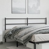 Cumpara ieftin Tăblie de pat metalică, negru, 200 cm