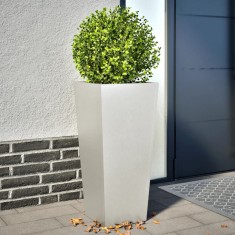 Jardiniere gradina, 2 buc., 35x35x75 cm, otel inoxidabil GartenMobel Dekor foto