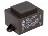 Transformator &icirc;ncapsulat HAHN 10VA 230VAC 15V 667mA PCB BVEI