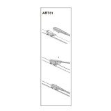 Stergator parbriz sofer FIAT STILO (192) 06/2006➝ 22&quot; COD:ART51 Automotive TrustedCars, Oem