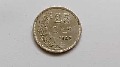 Luxemburg-25 Centimes 1927 foto