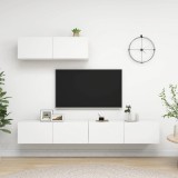 VidaXL Set dulapuri TV, 3 piese, alb, PAL