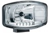 Proiector LED Hella Jumbo 320 FF, H7, 12/24V, cu DRL, Faza Lunga, Compatibil EMC, Negru, ECE E1 1741