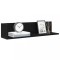 vidaXL Rafturi de perete 2 buc. negru, 75x16,5x16,5 cm, lemn prelucrat 860032