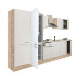 Mobilier de bucătărie Yorki 330, &icirc;n varianta cu frigider cu congelator &icirc;n partea de jos, fără blat de lucru