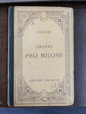 CICERON ORATIO PRO MILONE foto