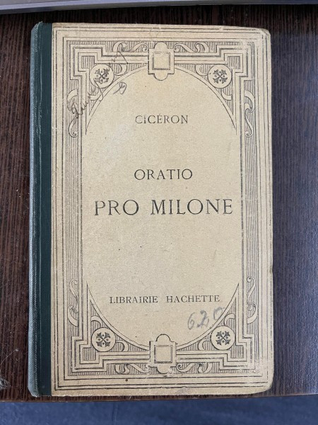 CICERON ORATIO PRO MILONE