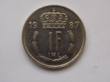 1 FRANC 1987 LUXEMBURG