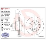 Set disc frana BMW 1 (E81) 09.06-09.12, 1 (E87) 02.03-01.13, 1 Convertible (E88) 12.07-12.13, 1 Coupe (E82) 10.06-10.13, 3 (E90) 02.04-02.12, 5 (E60), BREMBO