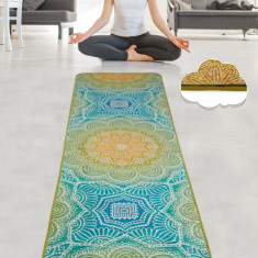 Saltea fitness/yoga/pilates Pozitif, Chilai, 60x200 cm, poliester, multicolor