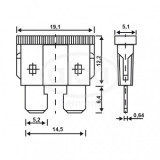 SIGURANTE FUZIBILE STANDARD 25A SET 5 BUC, Alca