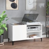 vidaXL Comodă discuri, alb, 84,5x38x48 cm, lemn prelucrat